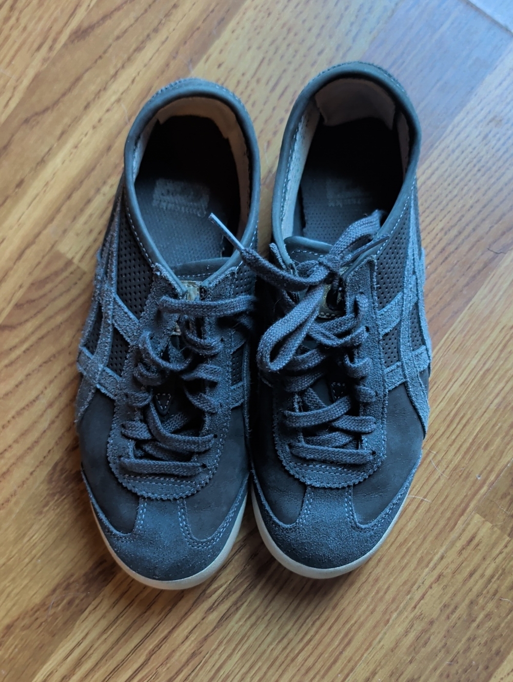 Onitsuka Tiger by Asics Charcoal Suede Lace-Up Sneakers